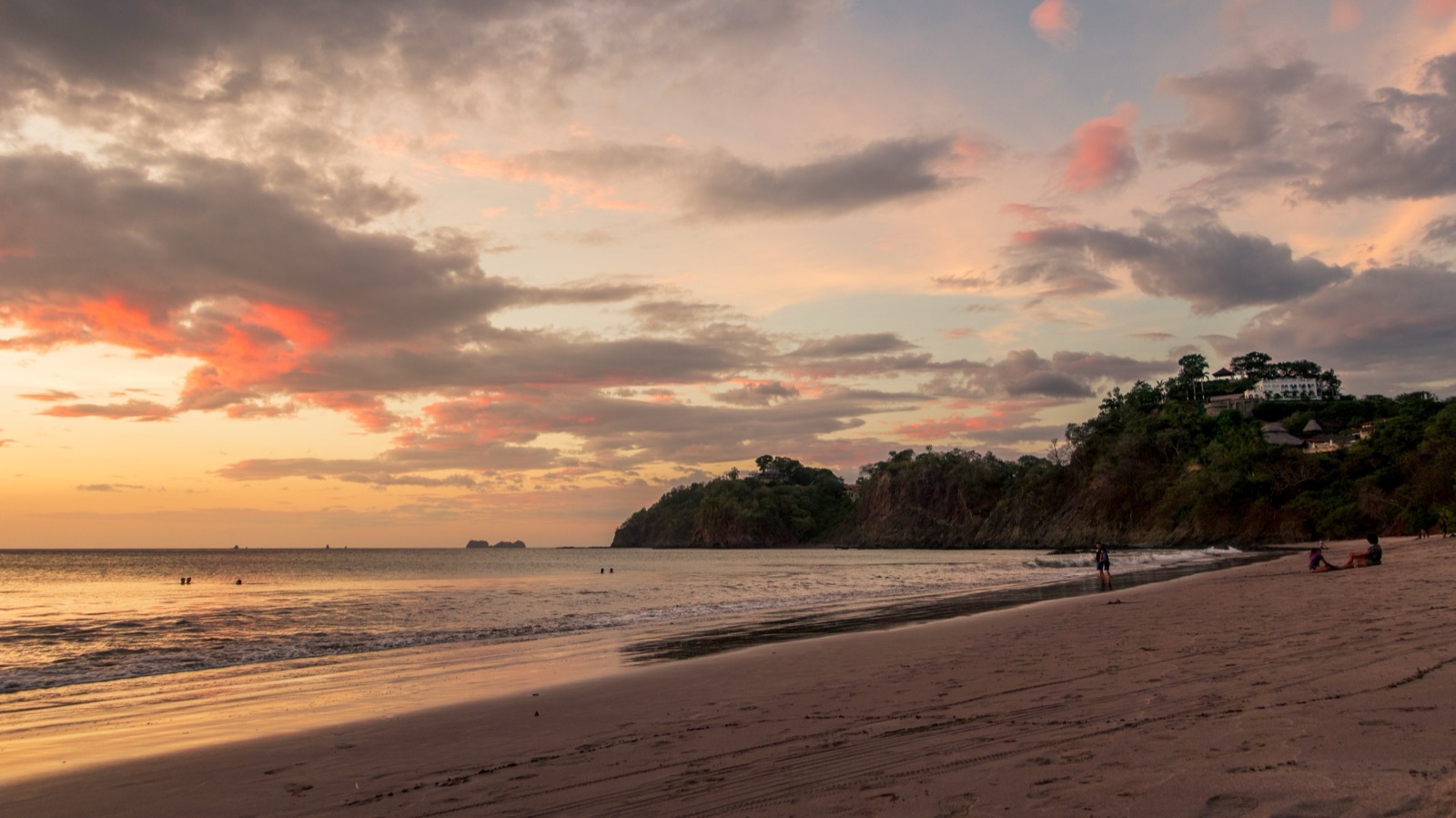 Sunset over Playa Flamingo in Guanacaste